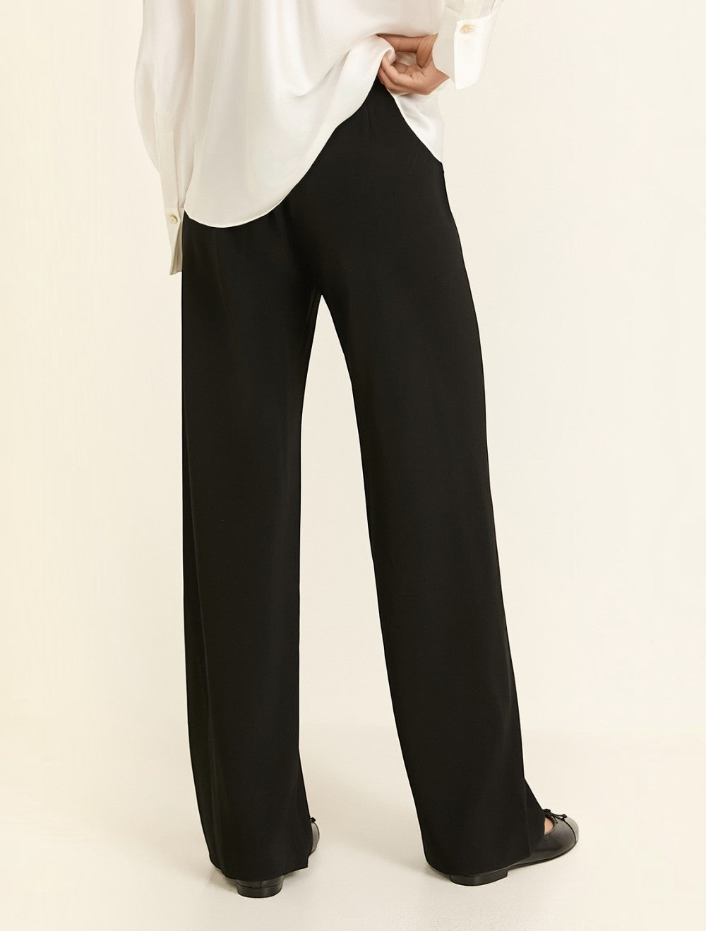 מכנסיים Colette High-Rise Crepe Bias