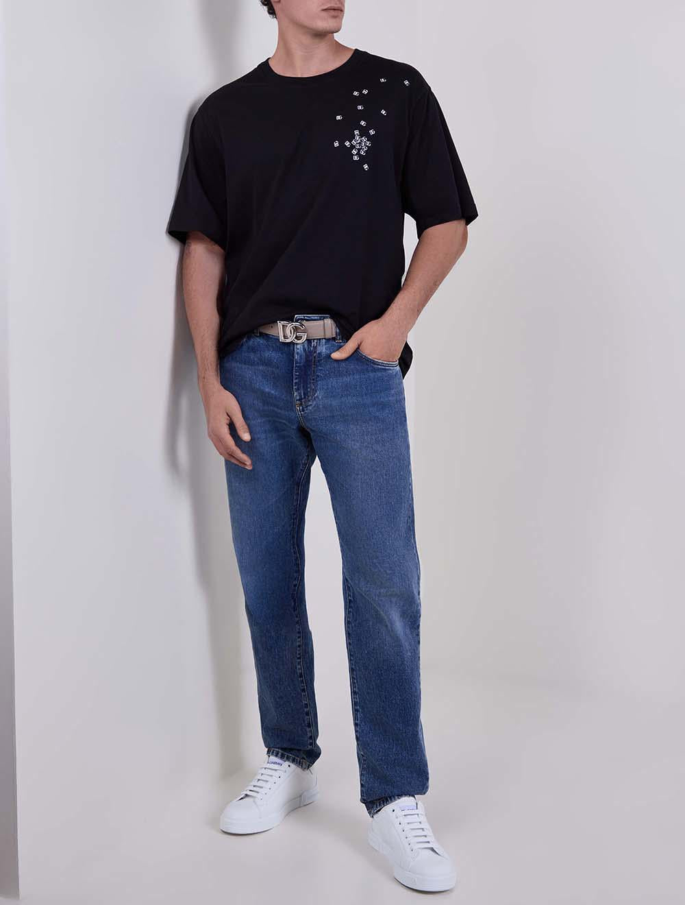 חגורה Calfskinv DG לוגו