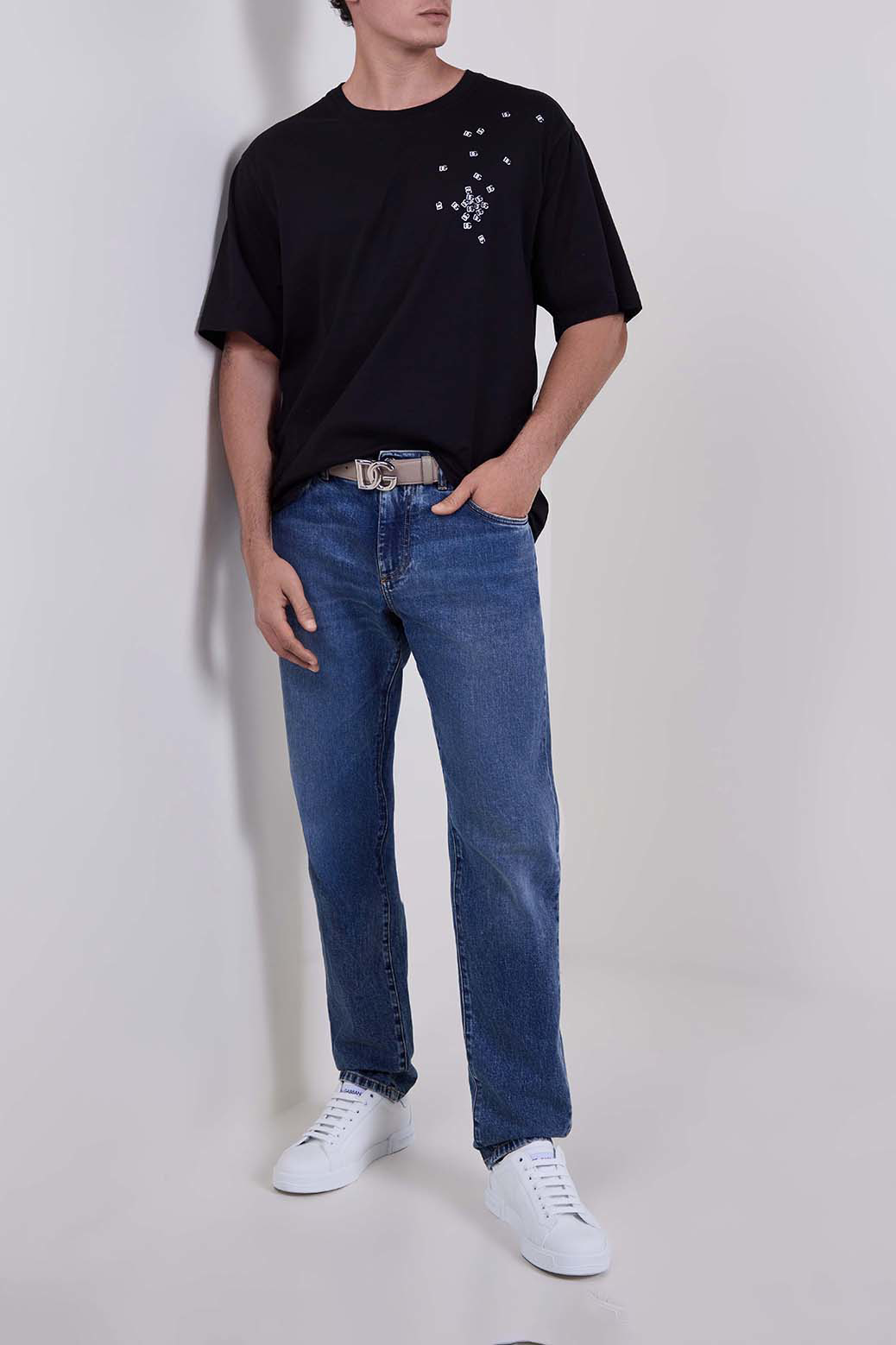 חגורה Calfskinv DG לוגו