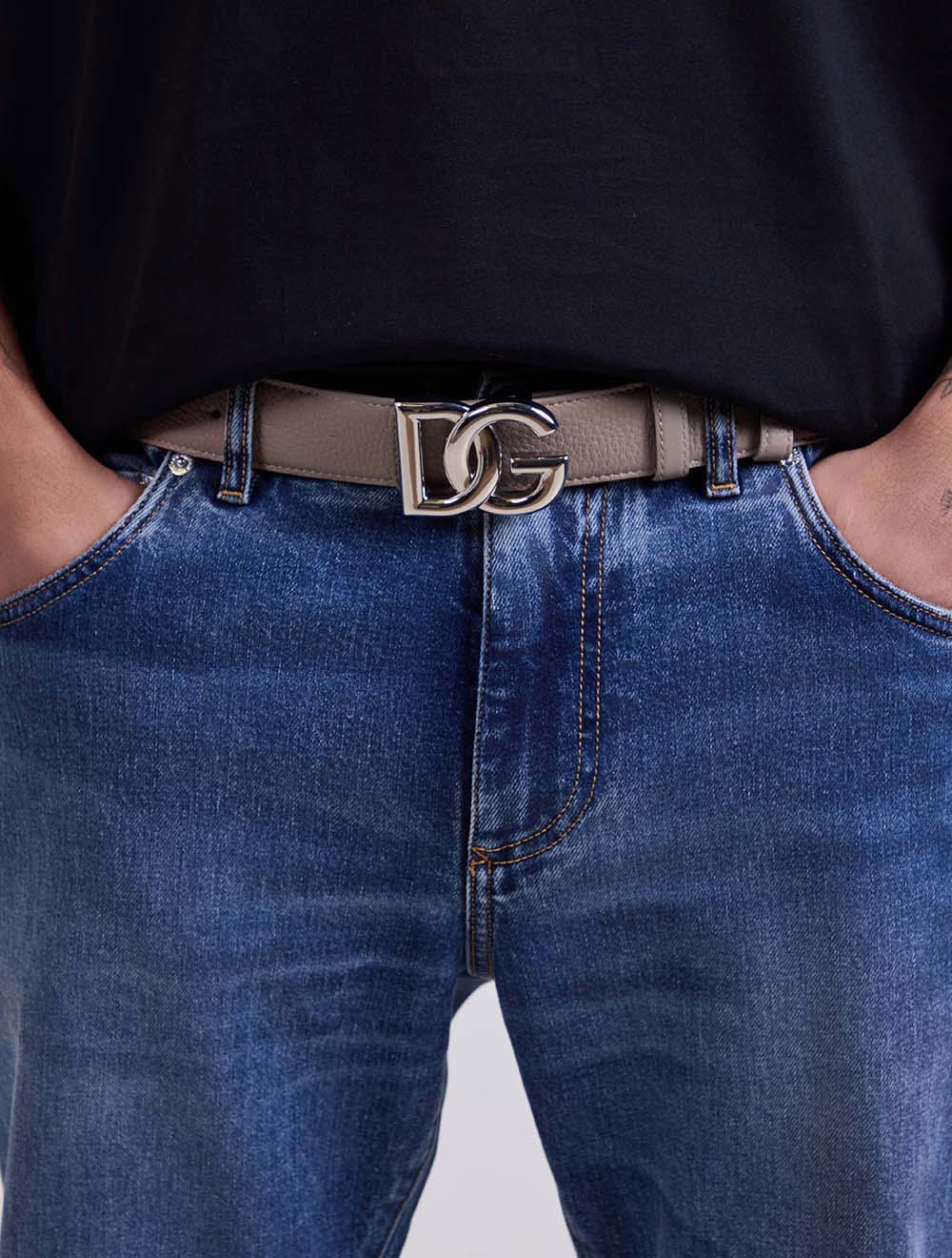 חגורה Calfskinv DG לוגו