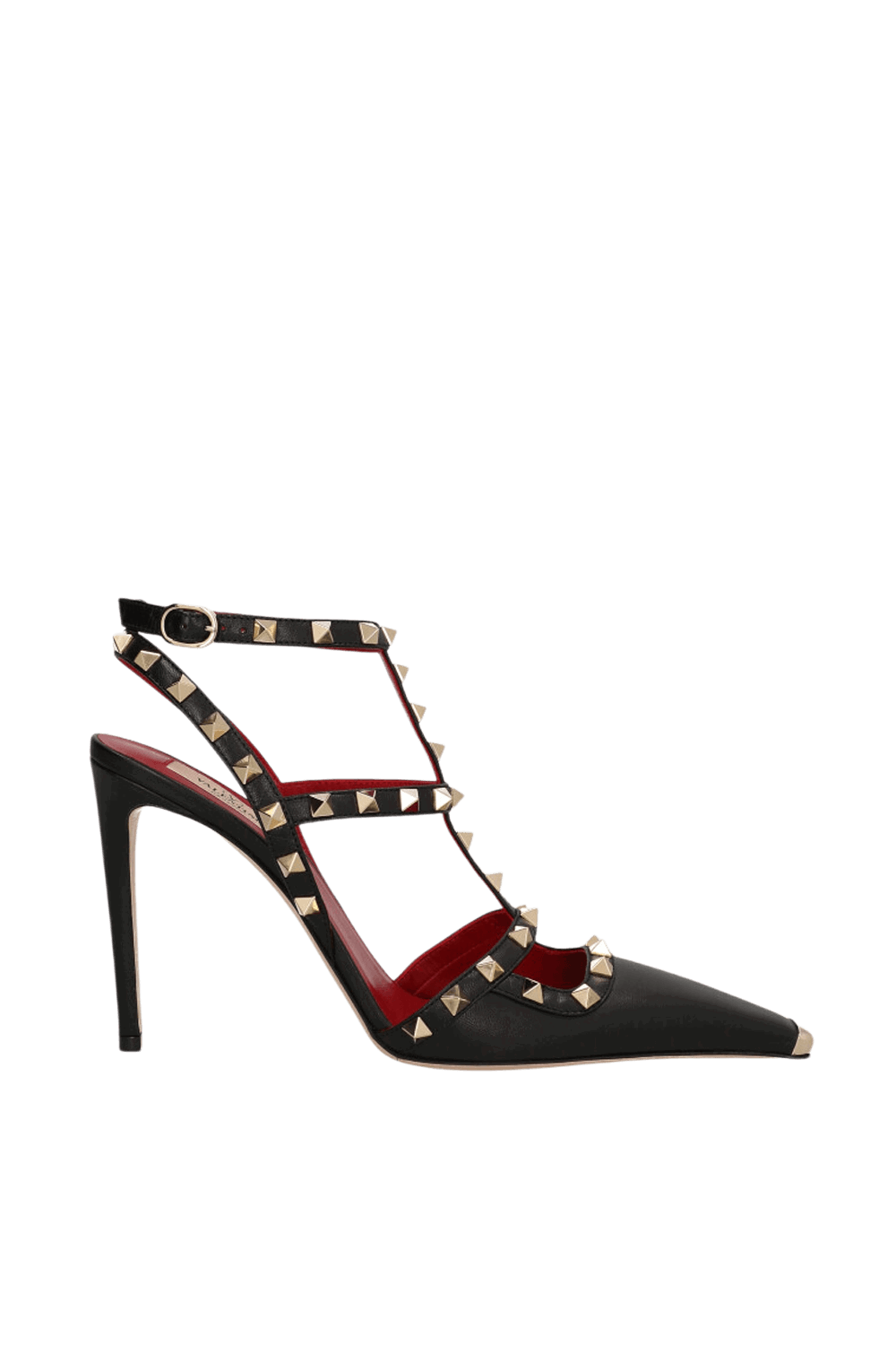 נעלי עקב עור Rockstud 100