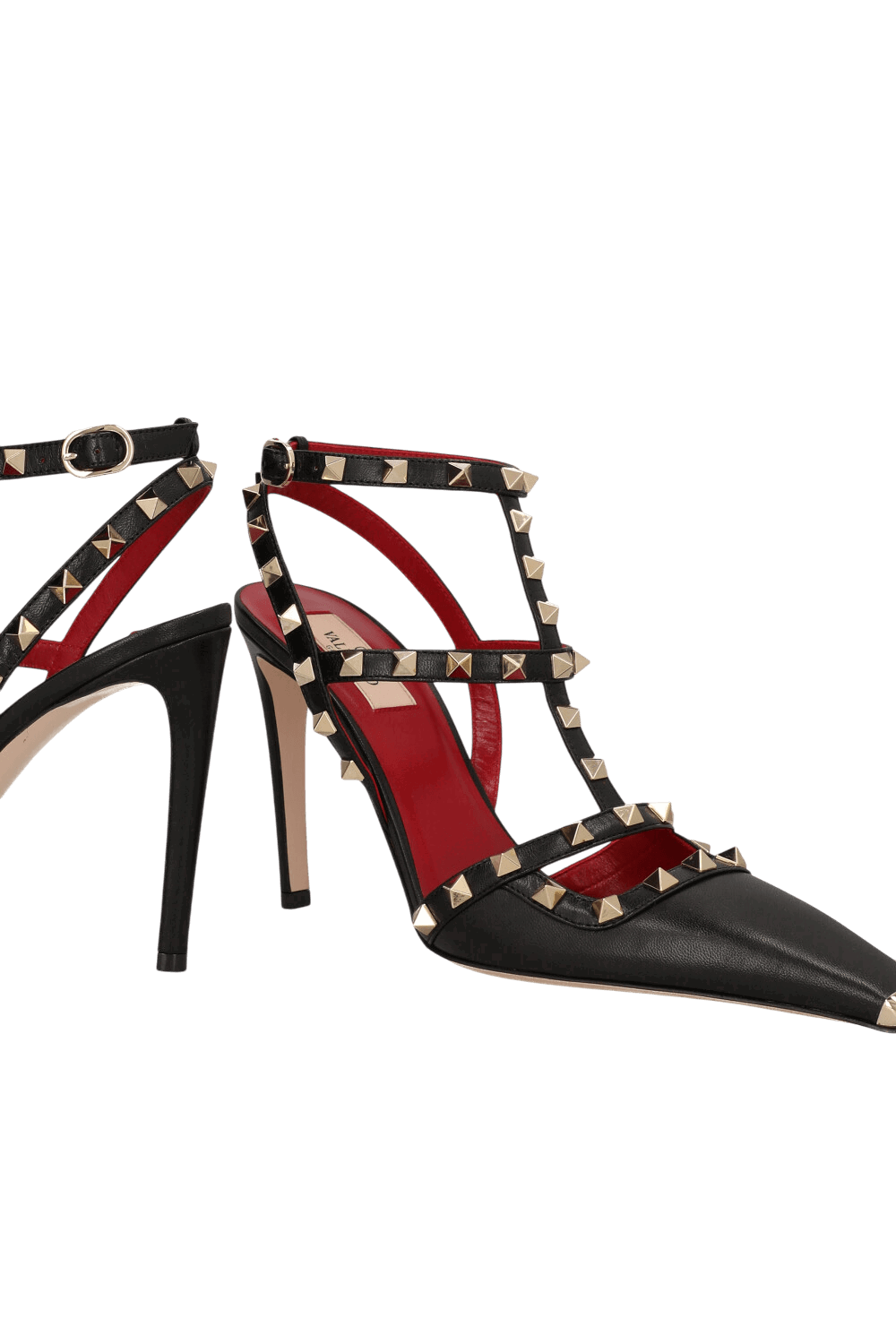 נעלי עקב עור Rockstud 100