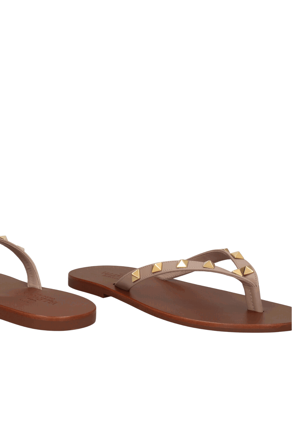 סנדלים Rockstud עור עגל חוטיני