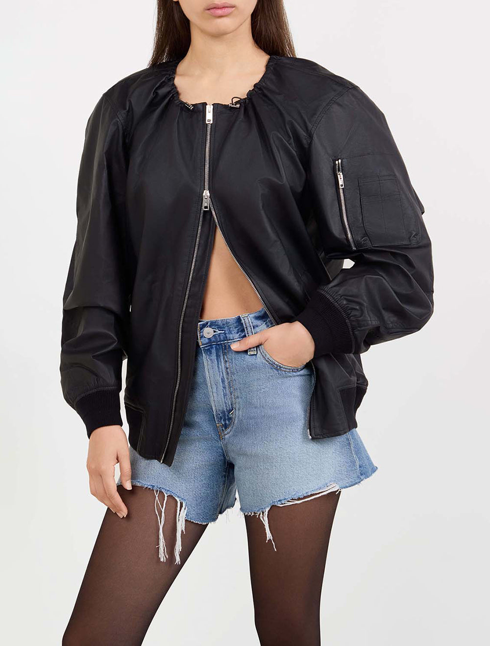 ז'קט עור Bomber