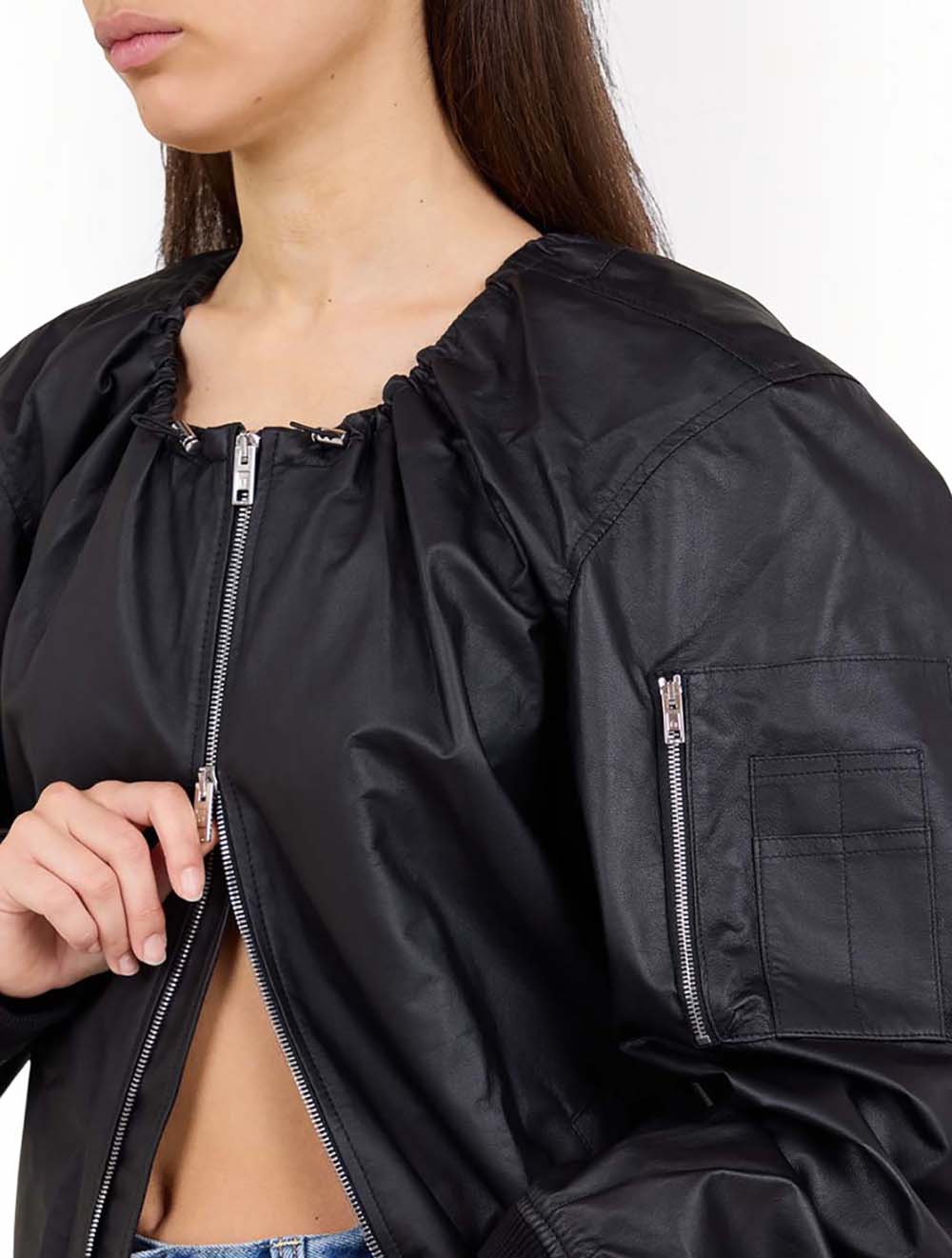 ז'קט עור Bomber