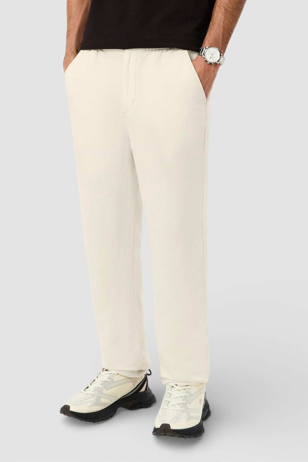מכנסיים רגולר פיט פשתן Chino