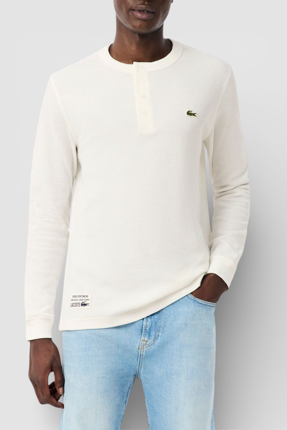 טי שירט וופל סרוג Henley