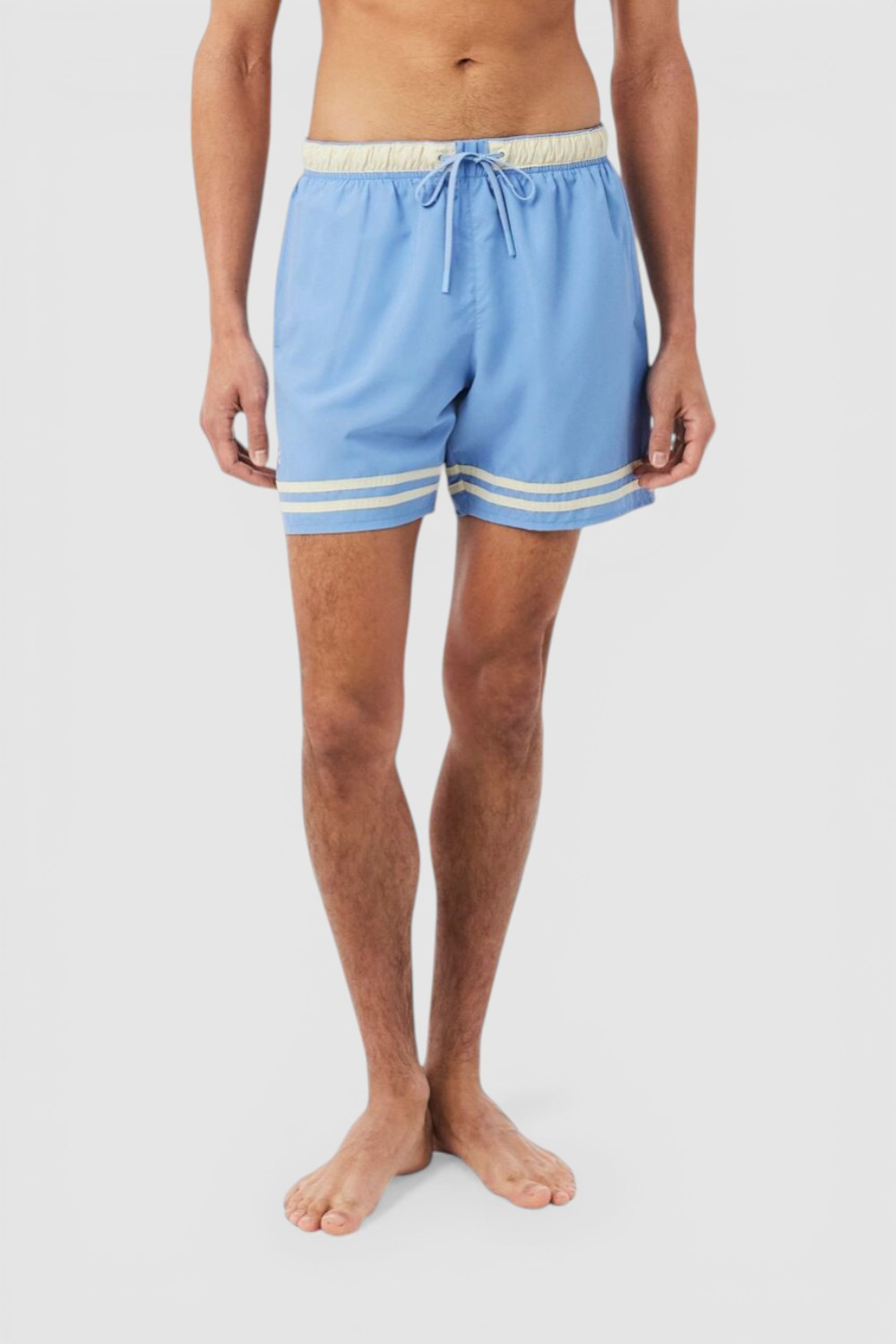 טרנקים Lacoste בינוני אורך Contrast פס בגד ים