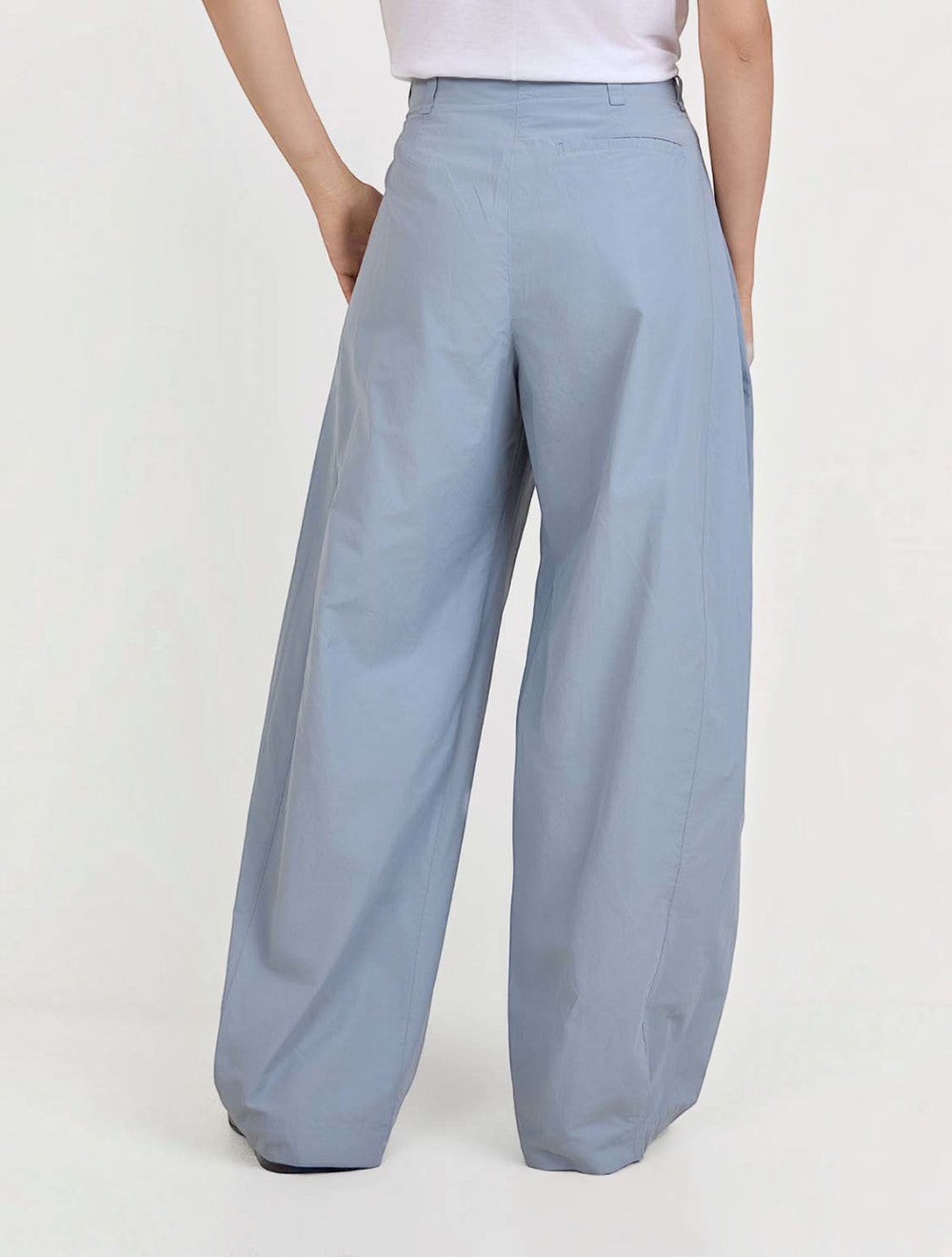 מכנסיים Kolina רגל רחבה כותנה
