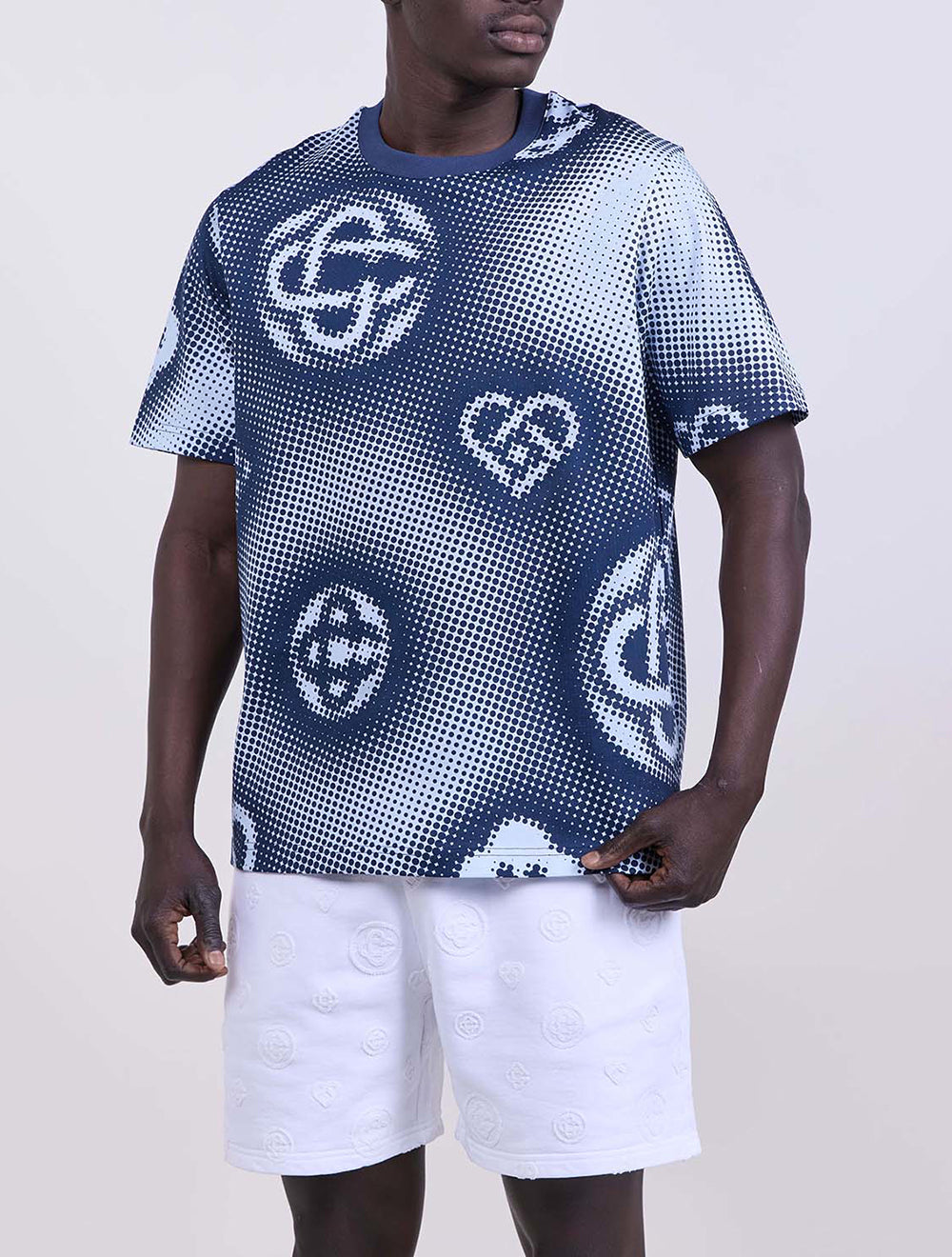 טי שירט Halftone Monogram