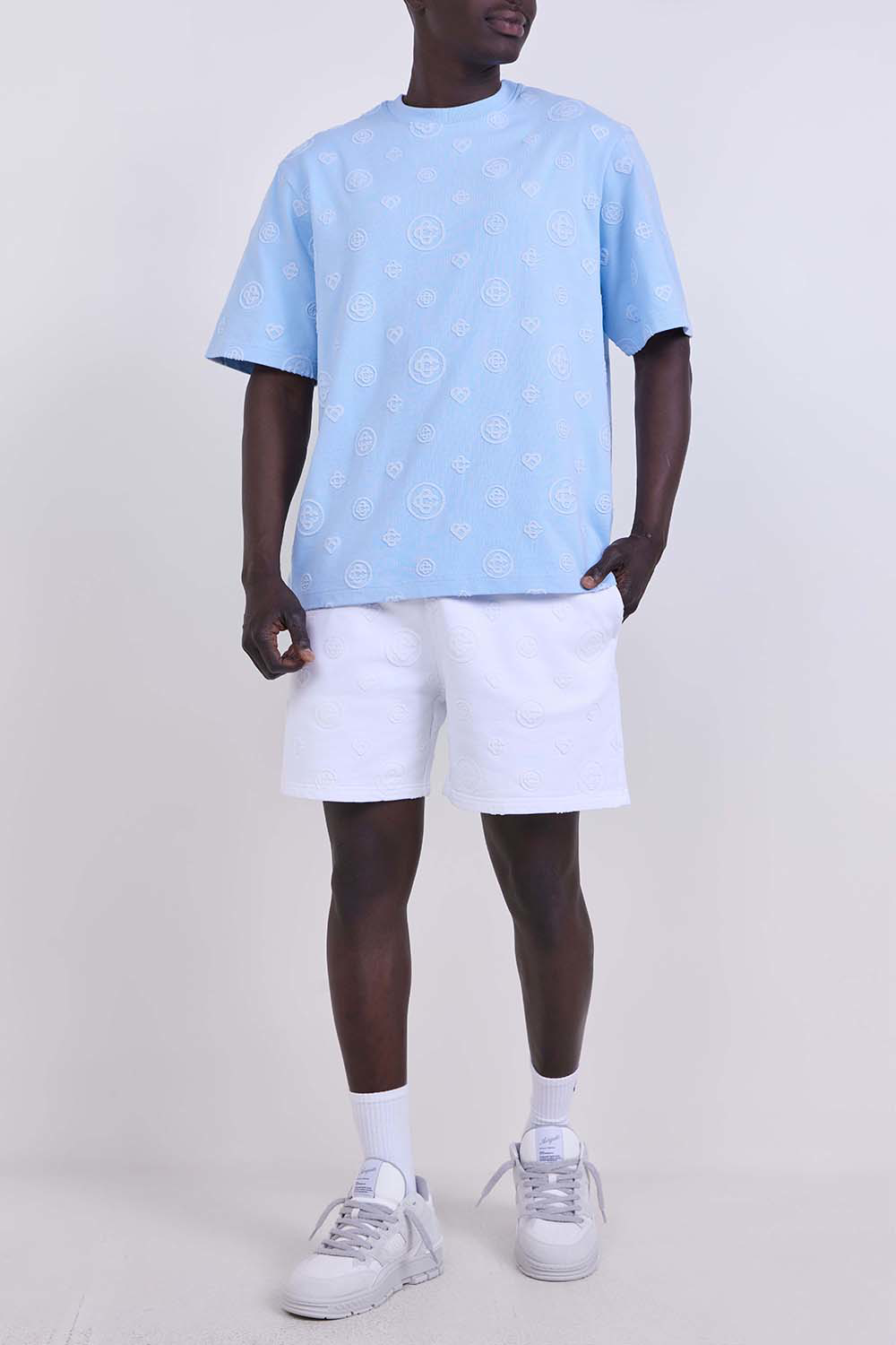 אפליקציה Monogram כותנה Sweatshorts