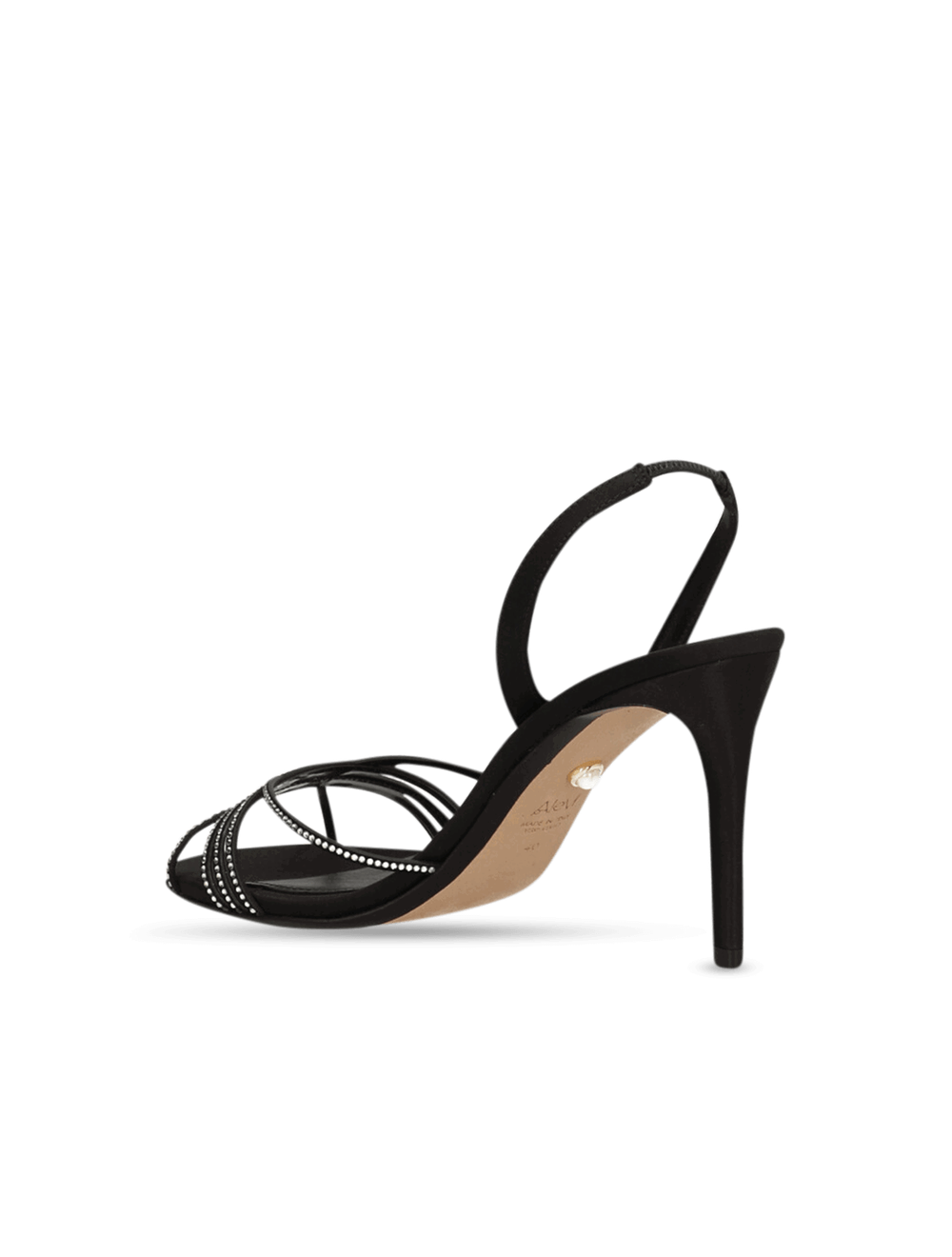סנדלים Giusy סטן קריסטל Slingback