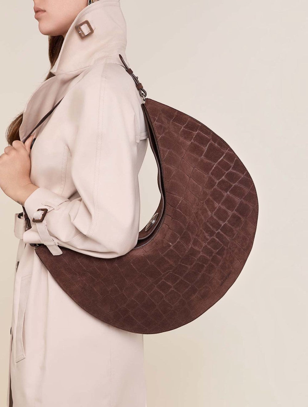 תיק הובו Le Sac Ovalo זמש