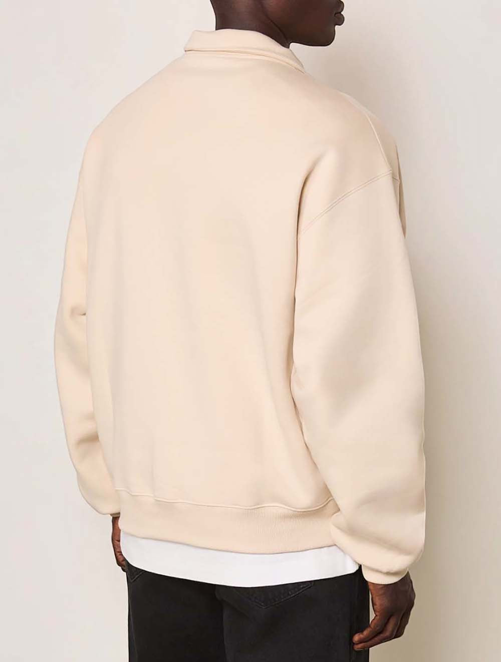 סווטשירט גרוסגריין Zipped-Rollneck כותנה