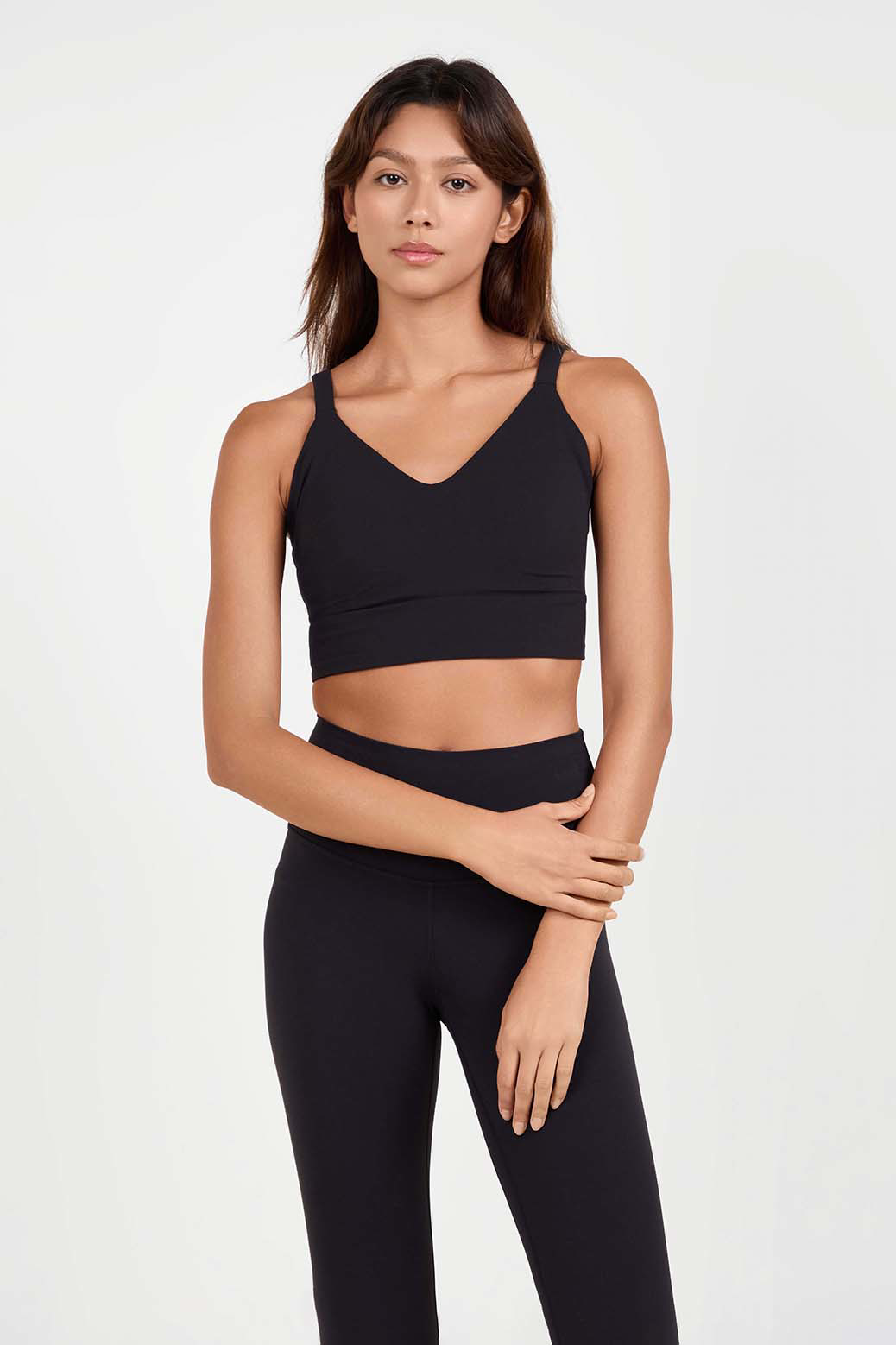 חזיית lululemon Focuser צווארון עגול עמוק תמיכה קלה Cup DDD–G