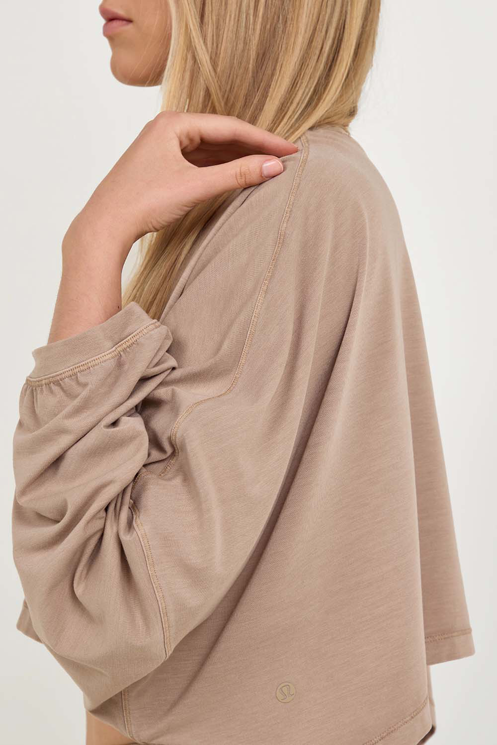 חולצת EasySet שרוול ארוך לוגו Relaxed Fit קרופ