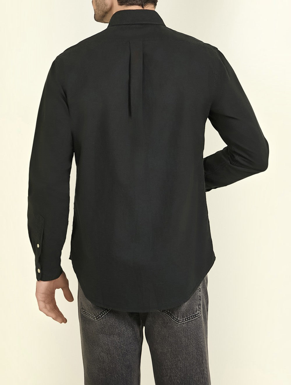 חולצה מכופתרת קסטום פיט Garment-Dyed Oxford
