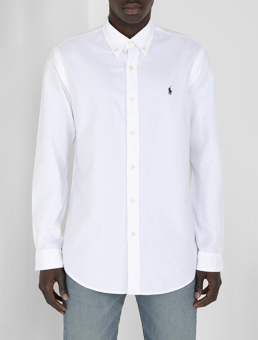 חולצה מכופתרת קסטום פיט Garment-Dyed Oxford