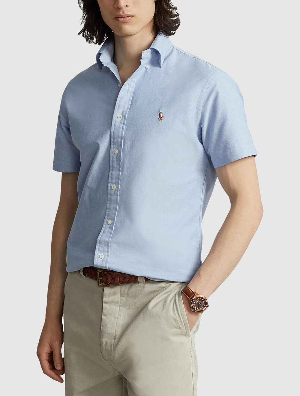 חולצה מכופתרת קסטום פיט Oxford
