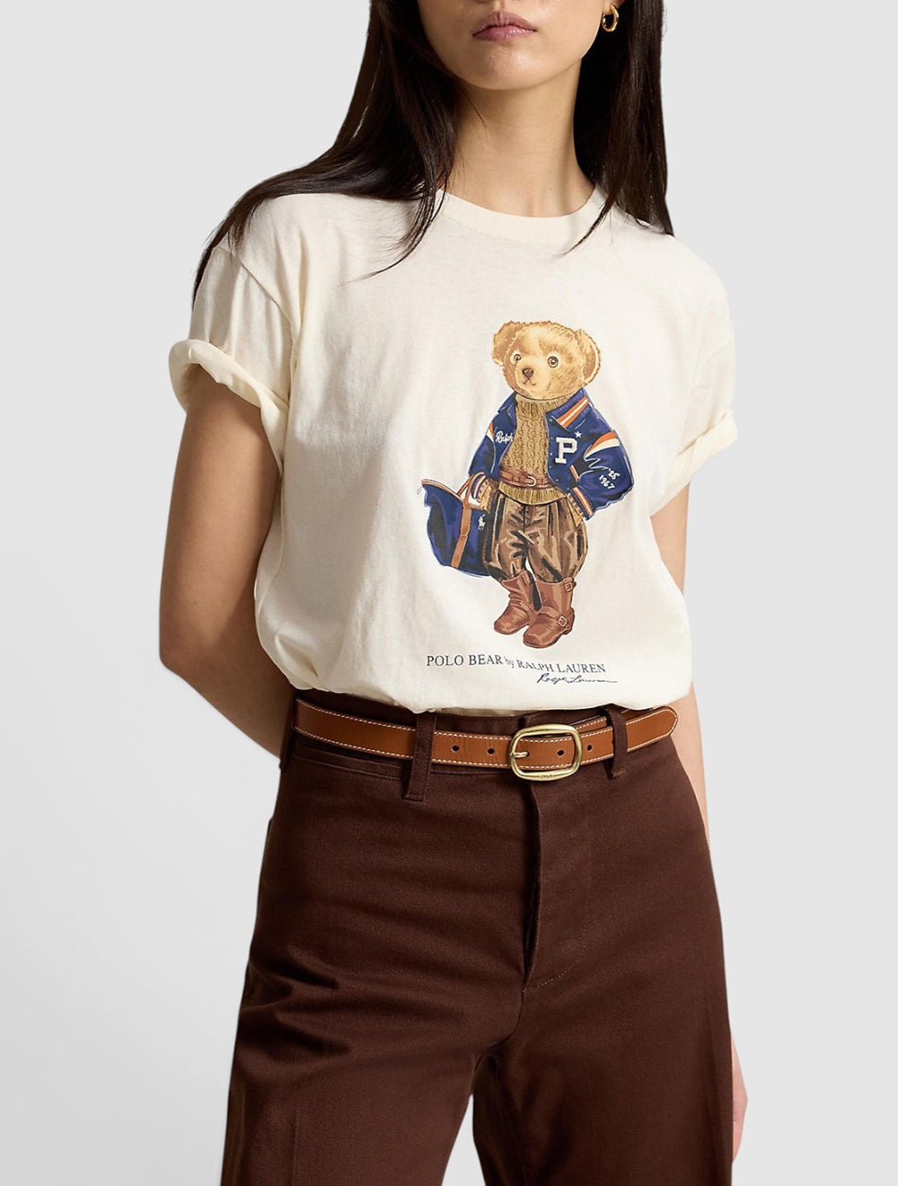 טי שירט ג'רזי כותנה Polo Bear