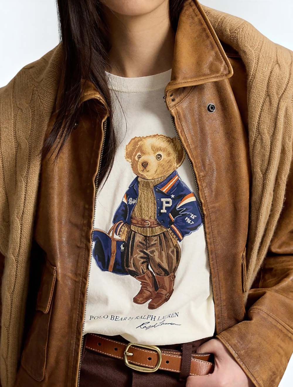 טי שירט ג'רזי כותנה Polo Bear