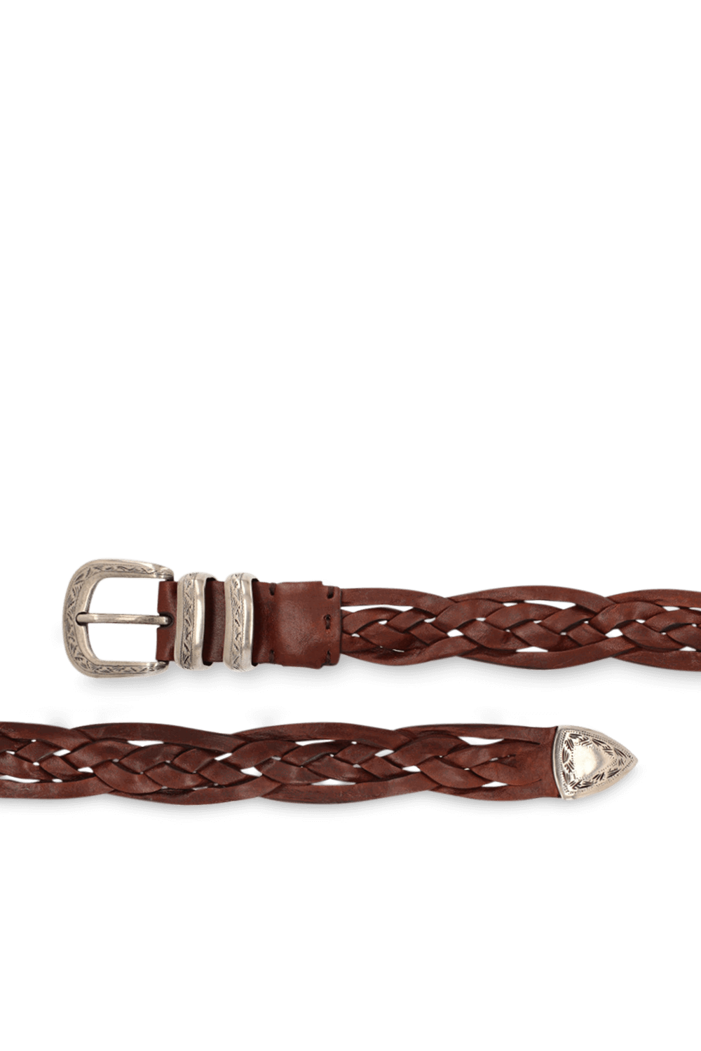 חגורה Braided עור עגל