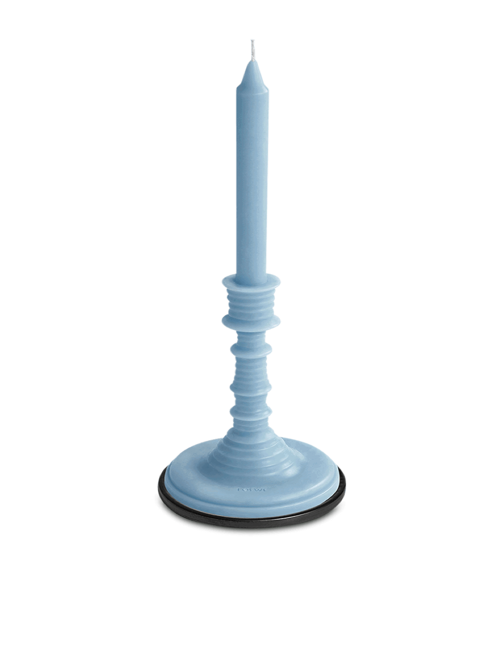 Base for wax candleholder