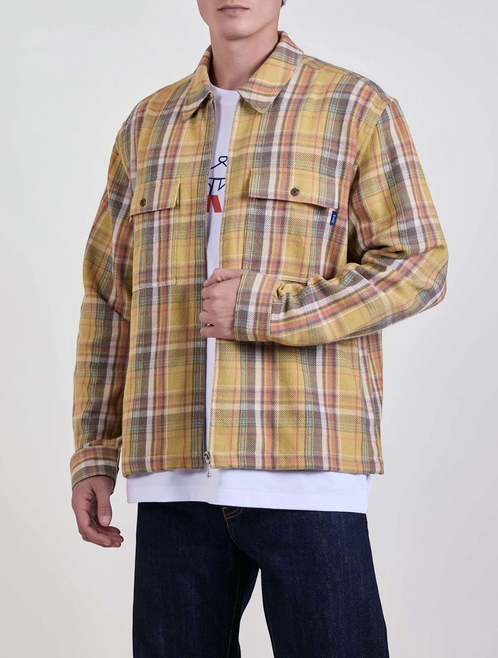 Rivington רוכסן Flannel אוברשירט