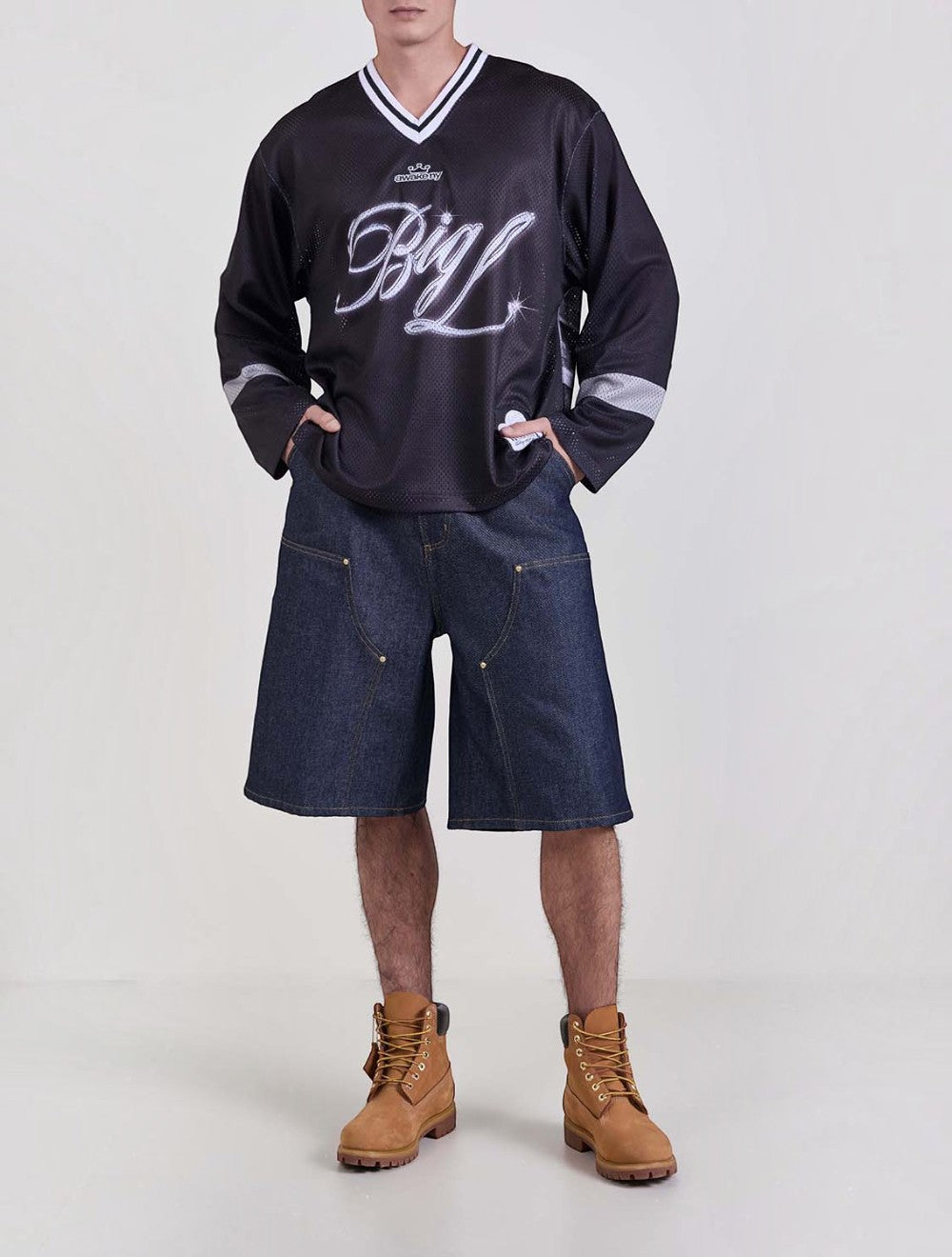חולצה מכופתרת Awake Ny x Big L ''the Big Picture'' Hockey ג'רסי