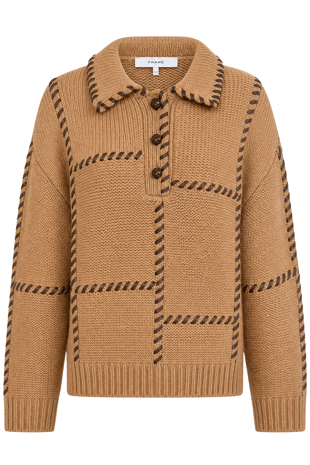 סוודר The Leather Stitch