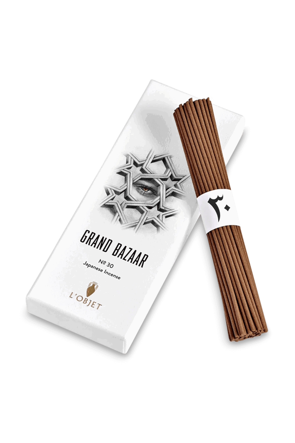 GRAND BAZAAR NO. 30 INCENSE (60 STICKS + SQUARE HOLDER)