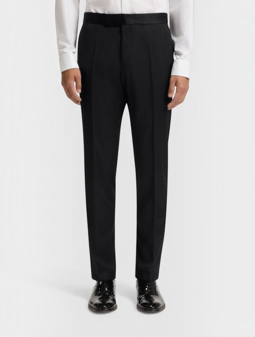 מכנסיים סלים פיט Tuxedo צמר