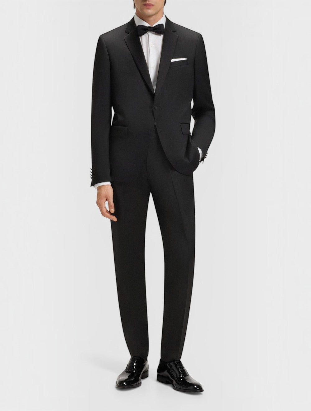 ז'קט סלים פיט Tuxedo צמר
