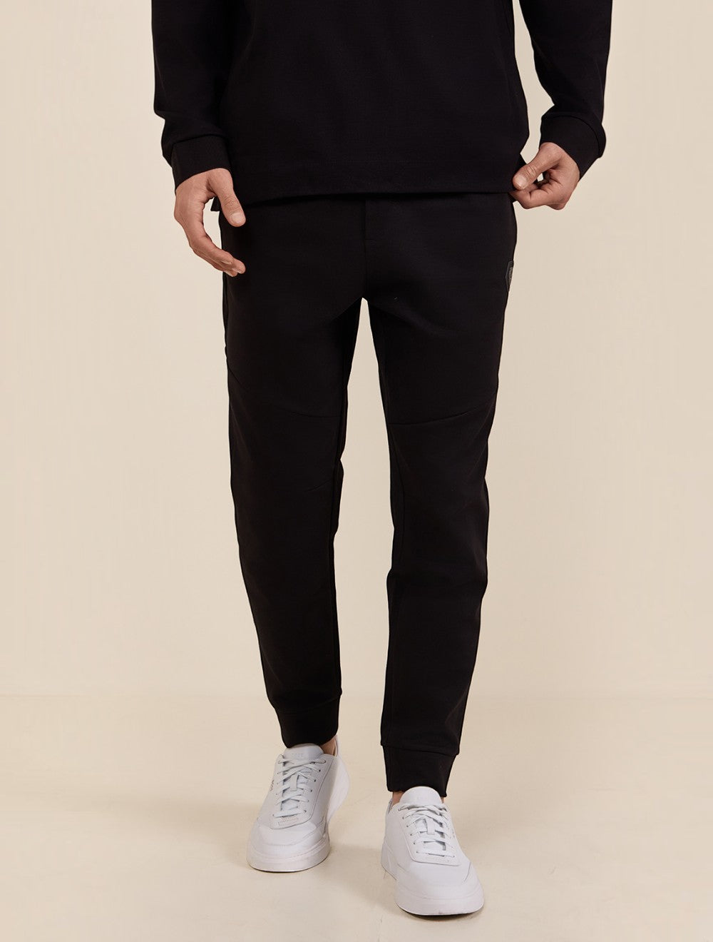 Tracksuit Bottoms עם כפול B מונוגרם