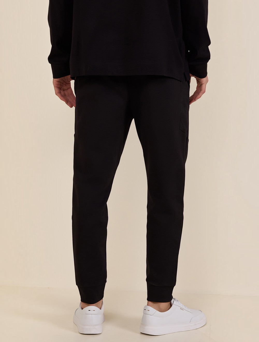 Tracksuit Bottoms עם כפול B מונוגרם