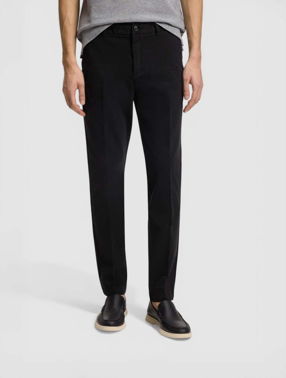 מכנסיים סלים פיט סטרץ' כותנה Gabardine