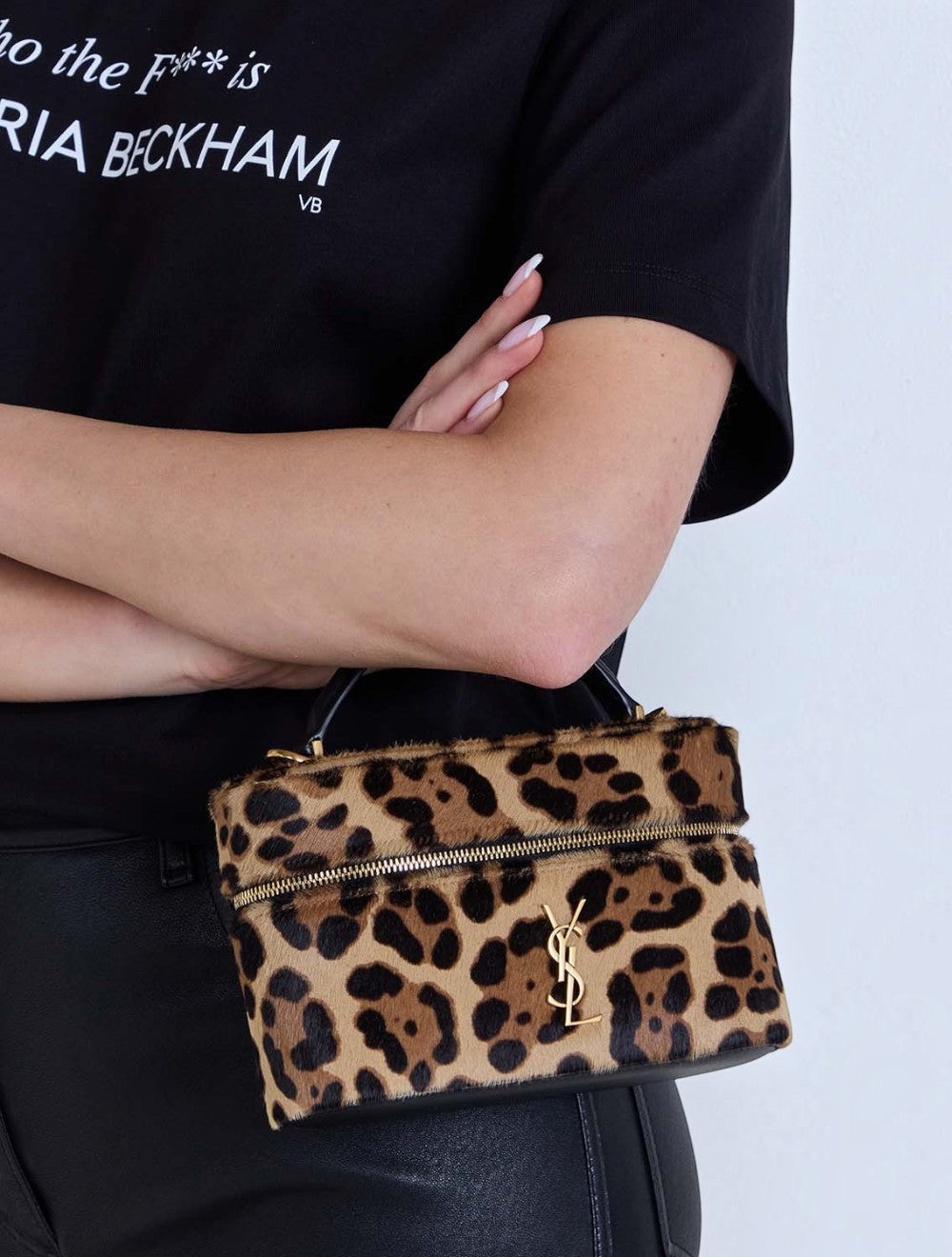 תיק ואניטי Gaby Leopard