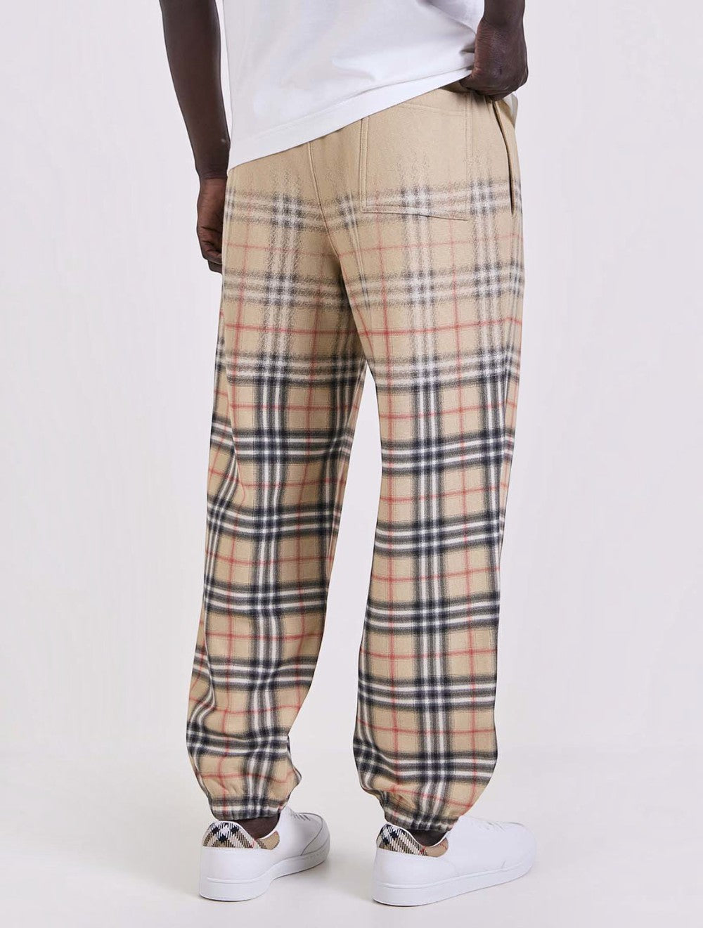 מכנסיים Ronnie Degrade משבצות רחב Jogger