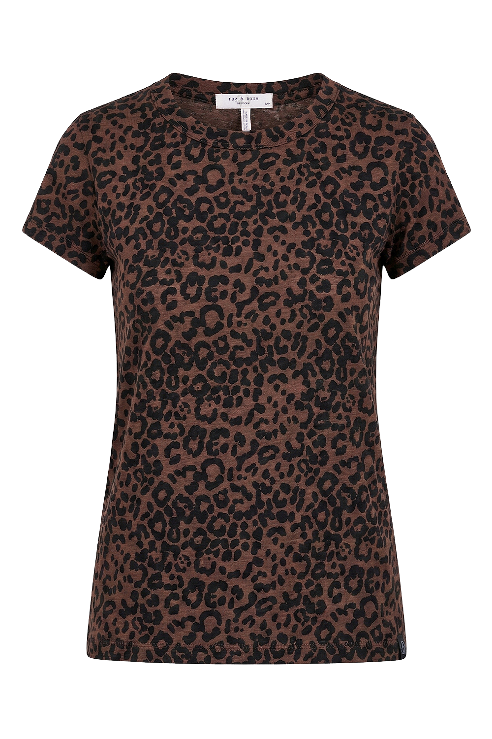 טי שירט אול אובר כותנה Leopard
