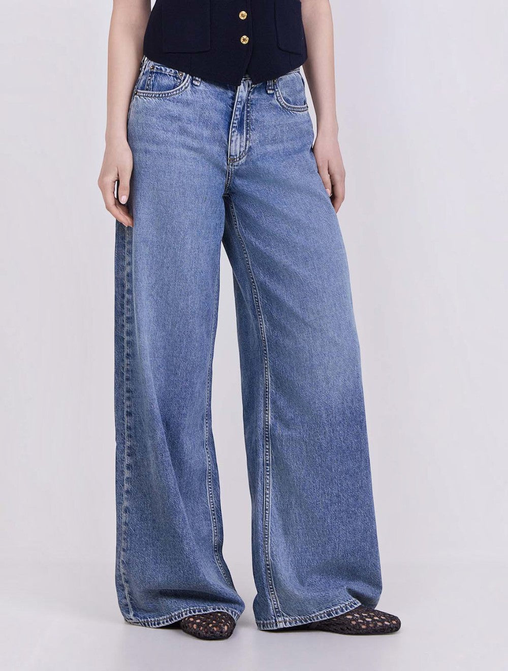 ג'ינס Sofie Featherweight רגל רחבה