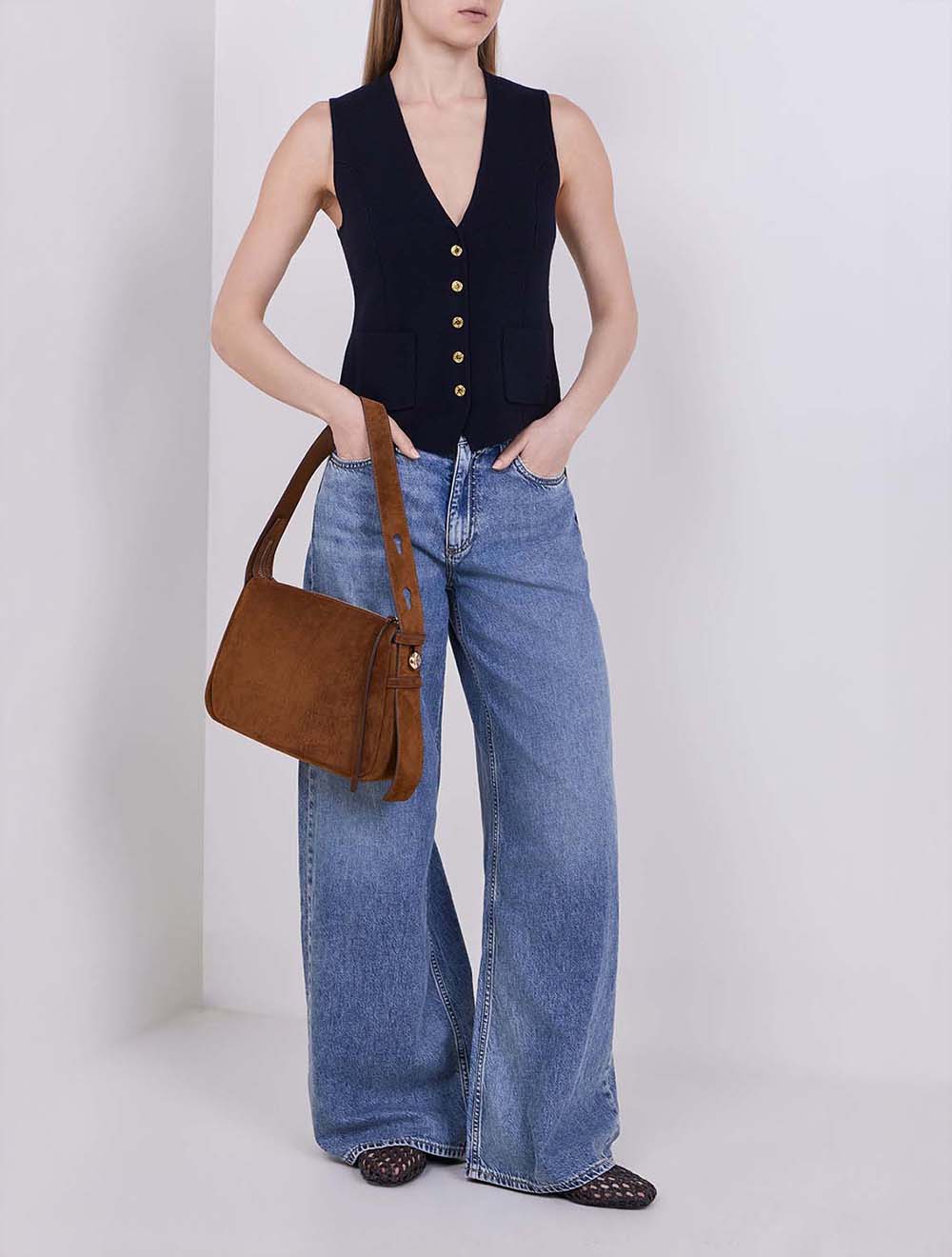 ג'ינס Sofie Featherweight רגל רחבה