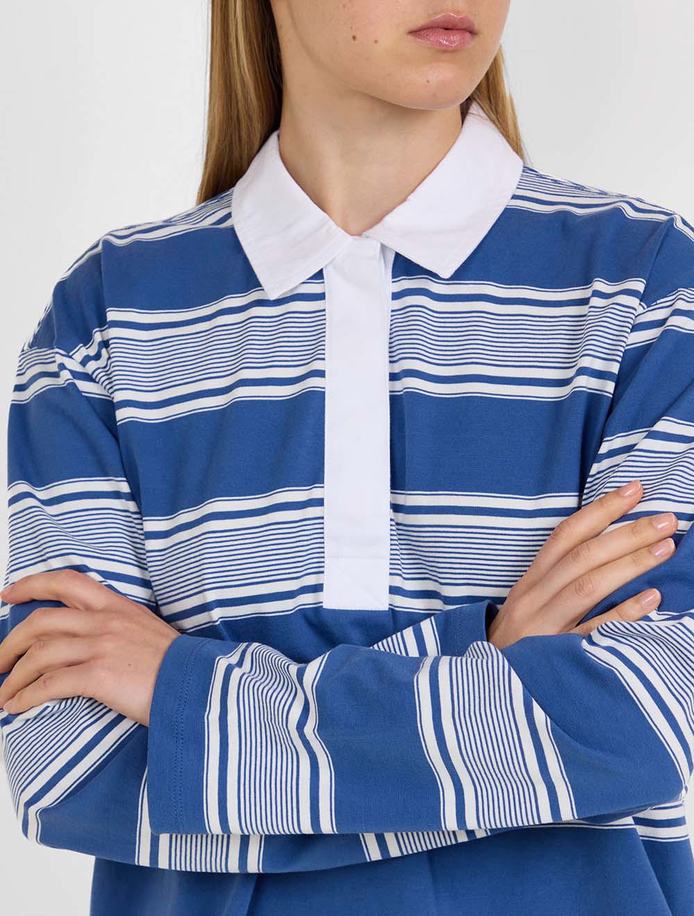 חולצת פולו בהדפס פסים Kelly