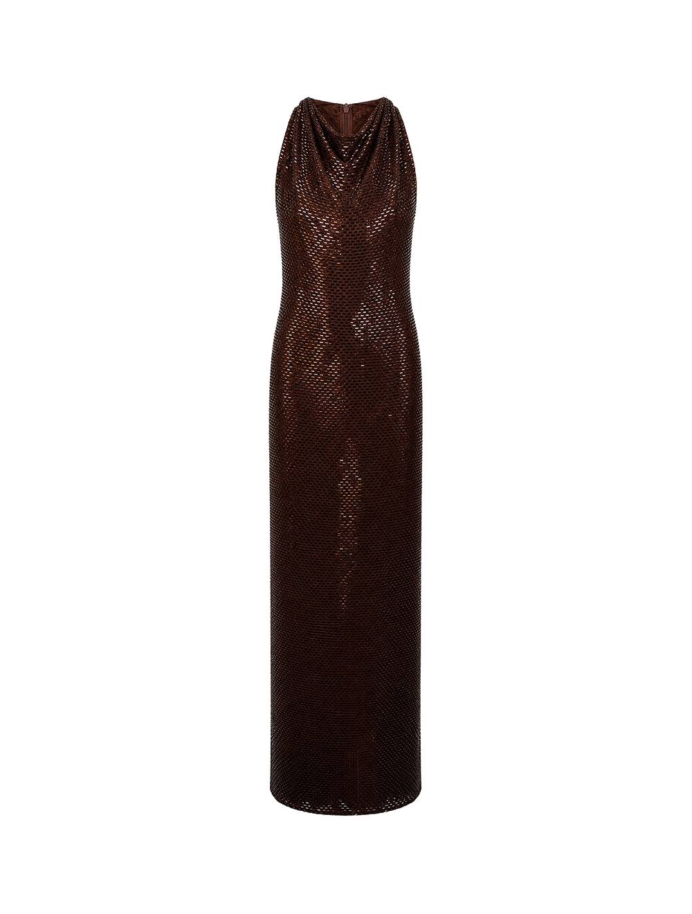 שמלת מקסי Rhinestone-Embellished
