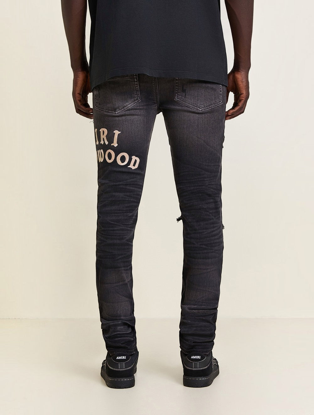 ג'ינס Amiri Hollywood Repaired