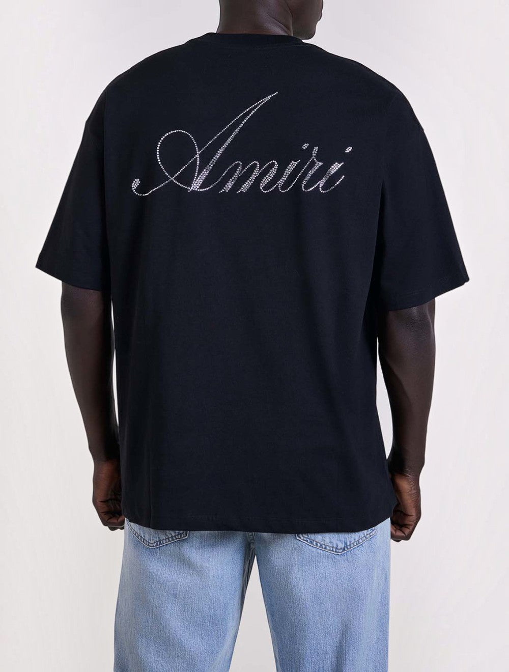 טי שירט קריסטל Amiri סקריפט Os כותנה