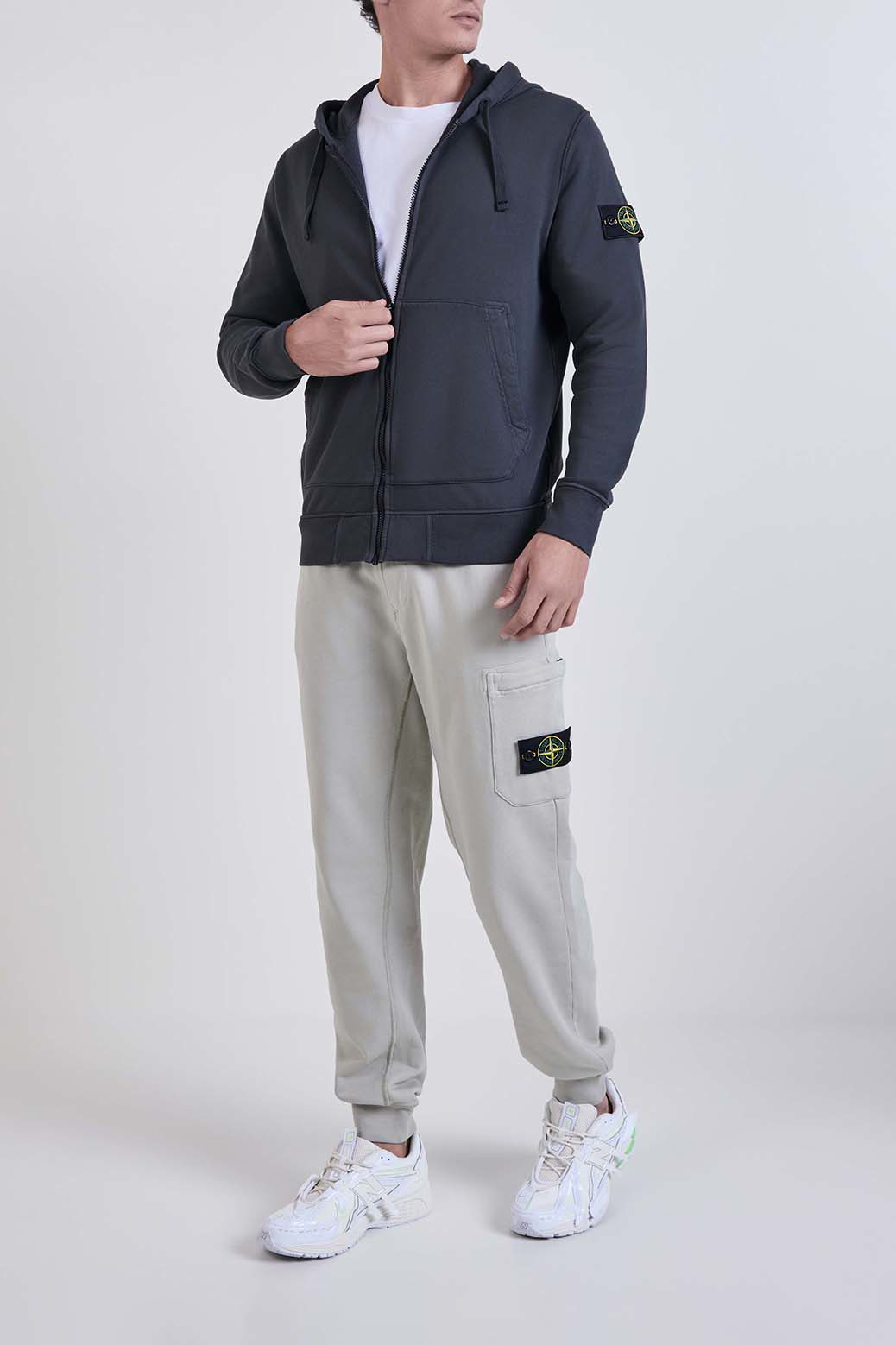 קפוצ'ון כותנה עם רוכסן מלא