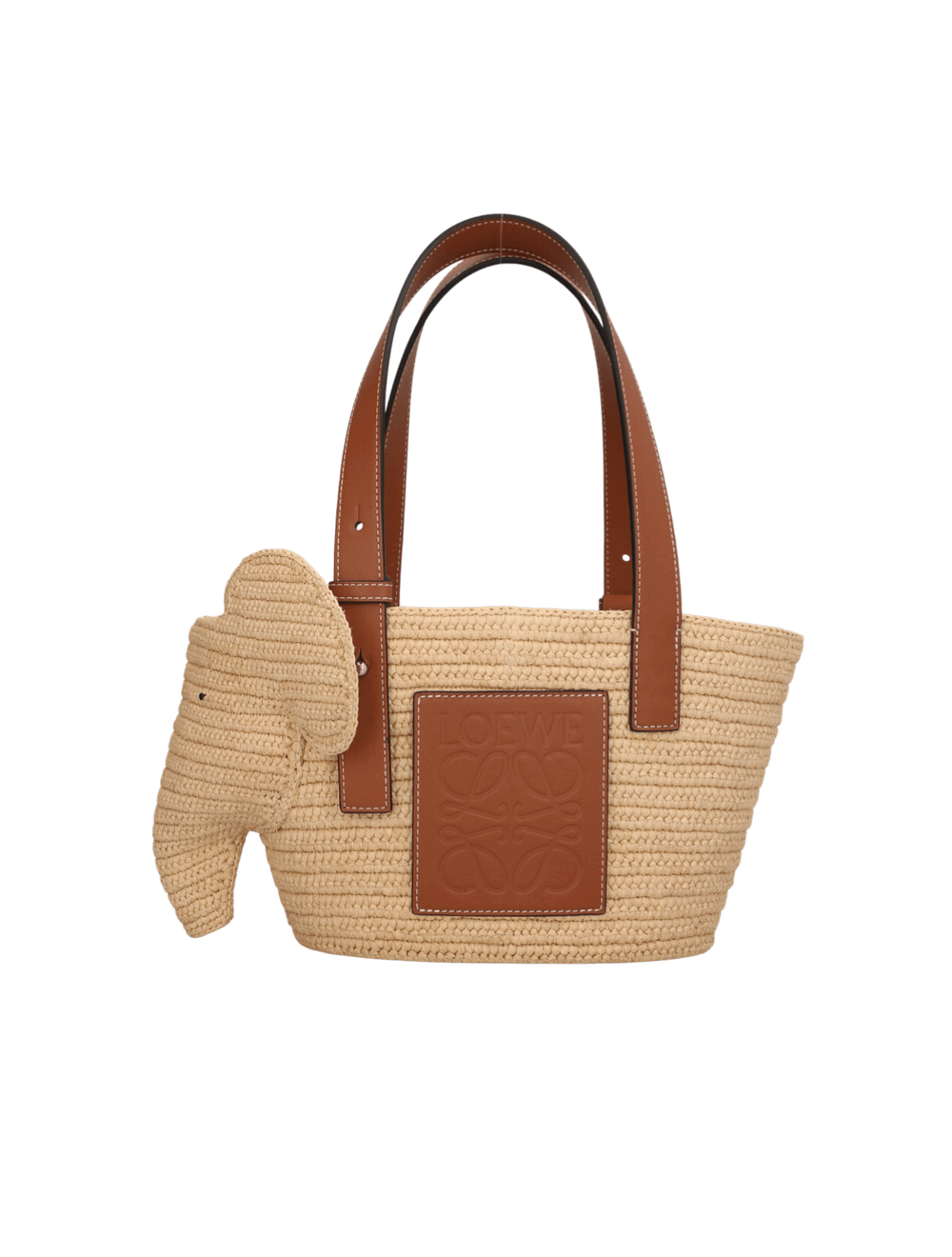 Elephant קטן רפיה Basket
