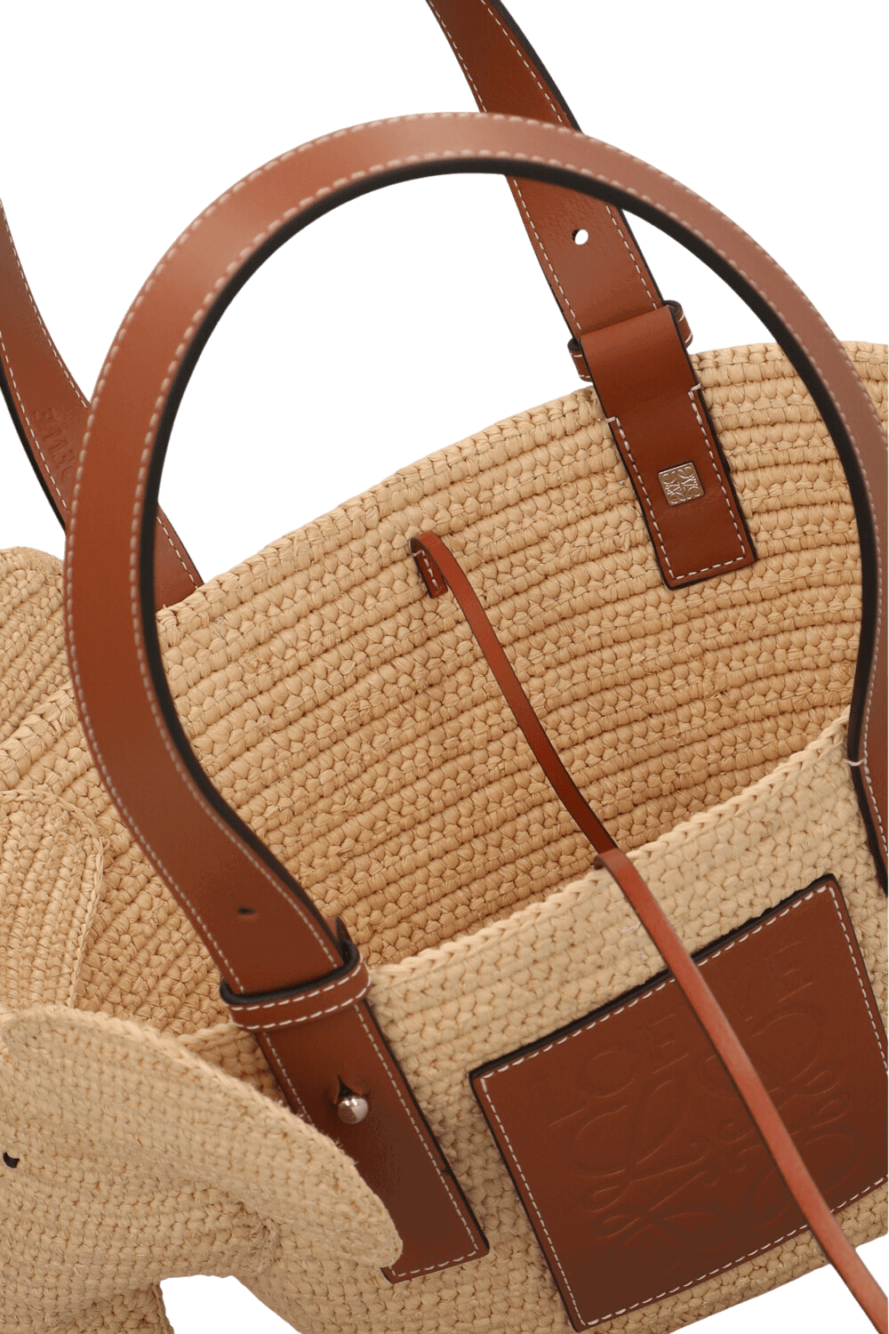 Elephant קטן רפיה Basket