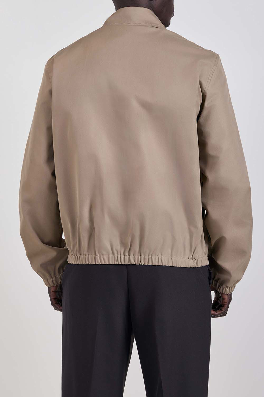 ז'קט Zipped כותנה Gabardine