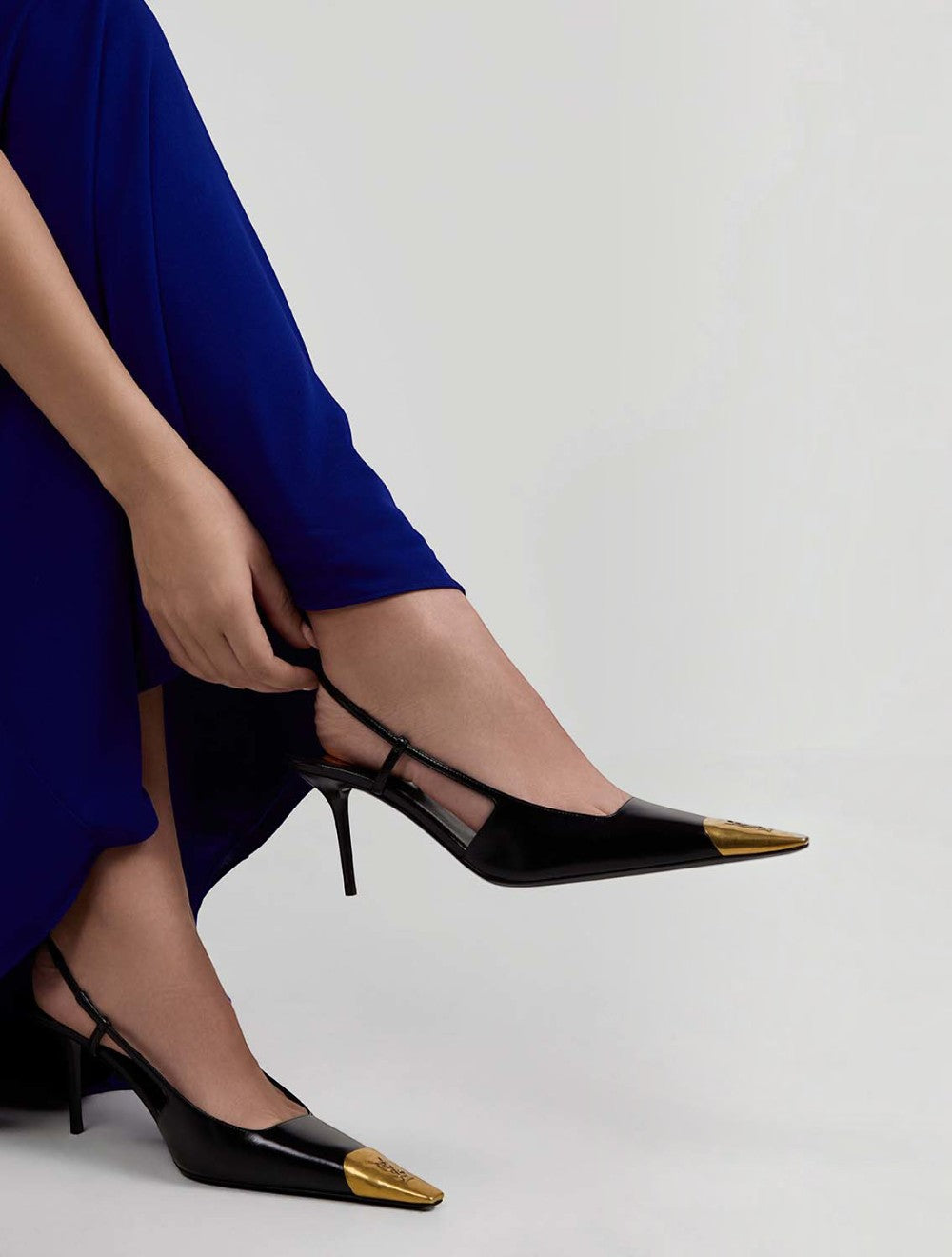 jeanne עור slingbacks